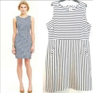 NWT Old Navy Ponte Navy Stripe Dress